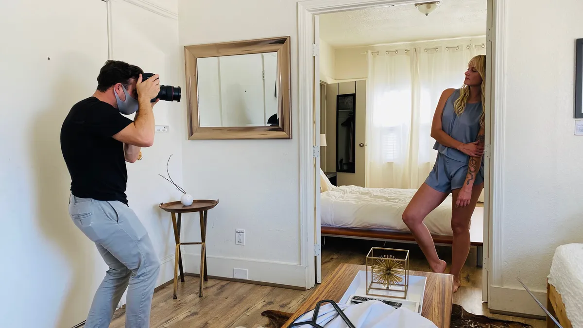 Moonar On set with photographer